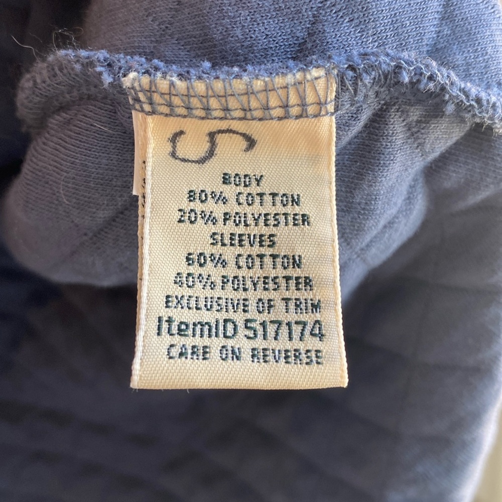 L.L. Bean Women’s Colorblock Quilted button-up pullover sweatshirt - Picture 3 of 7